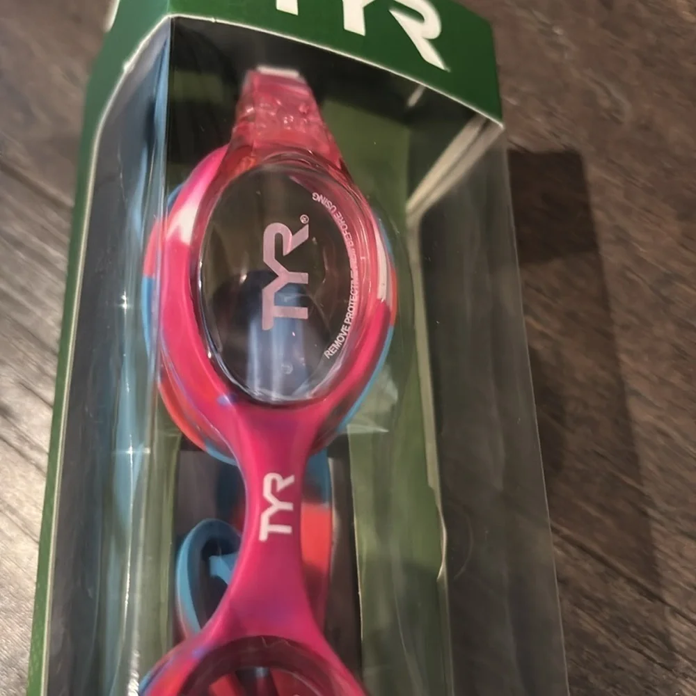 TYR Swim Goggles,Swimple Tie Dye,UVA/UVB protection,Anti-Fog,Durafit,easy adjust